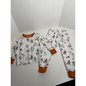 Disney Pottery Barn 3T Halloween 2 Piece Pajamas Unisex Boys Girls